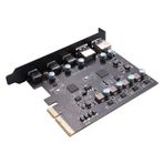 Sessleger Adaptör Kartı Pcie USB 3.2 Gen 2 Genişletme Kartı Pci Express Ek Kartlar Pci-E Asansör Pc 10/8/7 ve
