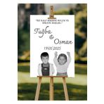 Sestasarmm Fotoğraflı Karşılama Panosu, Çocukluk Fotoğrafı, Düğün, Nişan, Doğum Günü, Kişiye Özel 50x70