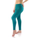Sesto Senso Kadın Tayt Uzun Viskon Kızlar Renkli Pantolon Spor Fitness Yoga, deniz, 4XL Plus