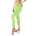 Sesto Senso Kadın Tayt Uzun Viskon Kızlar Renkli Pantolon Spor Fitness Yoga, fıstık, 4XL Plus