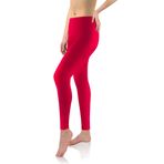 Sesto Senso Kadın Tayt Uzun Viskon Kızlar Renkli Pantolon Spor Fitness Yoga, kırmızı, 4XL Plus