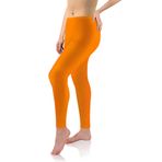 Sesto Senso Kadın Tayt Uzun Viskon Kızlar Renkli Pantolon Spor Fitness Yoga, Mango, 3XL Plus
