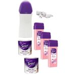 Sesu Kartuş Ağda Makinesi + Rollon Ağda 100ml X 3 Adet + Ağda Bezi 10mtx2 Adet
