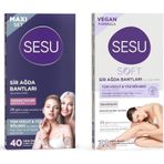 Sesu Maxi Set Tüm Vücut Yüz Bölgesi Sir Ağda Bantları Hassas 40 Lı Ve Soft 32 Li
