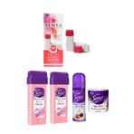 Sesu Roll-on Kartuş Ağda Ağda Makinesi Isıtıcısı Ağda Bezi Hassas Cilt Ağda Temiz.yağı Eko Set