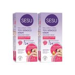 Sesu Sensitive Hassas Ciltler 2x40 ml Tüy Dökücü Krem