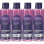 Sesu Shimmering Body Oil 4x150 ml Simli Cilt Bakım Yağı