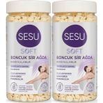 Sesu Soft Boncuk Sir Ağda 250 gr x 2 Hipoalerjenik Cildi Arındırıcı Özellikli Bezsiz Kullanım