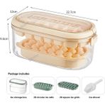 Set 10 Mini Buz Küpü Tepsileri Yükseltilmiş Buz Topu Makinesi Kalıp Minik Ezilmiş Buz Tepsisi Soğutma Içecekleri Için Kahve Suyu Araçları Plastik Bpa Ücretsiz (Yurt Dışından) - Ice Cream Tubs - Renkli
