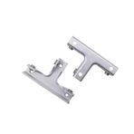 Set 2 Nuzaam T şeklinde cam kelepçe, bina, akvaryum, dolap için vitrin, alüminyum alaşım cam tutucular, 6 – 10 mm cam kalınlığı için uygun