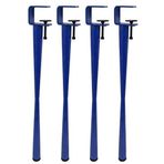 Set 4 adet metal masa ayağı, ayarlanabilir kelepçe, F şeklinde, yemek masası için, DIY mobilyaları için konsol ayakları, siyah, 45 cm