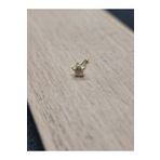 Set 925 Ayar Gümüş Zirkon Taşlı Altın Kaplamalı Mini Boy ''YILDIZ'' Hızma (En: 3 mm Boy: 3 mm )