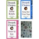 Set Deepak Chopra Sırlar Kitabı - Genç Kal Uzun Yaşa – Yeterki Iste 3 Kitap Set Not Defteri Hediye