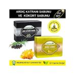 Set Doğal Ardıç Katranı Sabunu ve Kükürt Sabunu Kaşıntı Karşıtı Sabun Seti