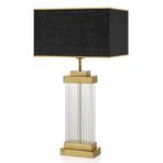 setabianca Camlı Dikdörtgen Abajur Bronz 35 * 35 * 64 Cm