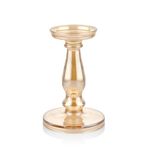SETABIANCA Crystal Amber Cam Mumluk Büyük 21 cm