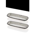 Setabianca Dark 2’Li Zeytinlik Sunum Tabağı 25*9 Cm