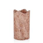 setabianca Evza Dekor Mermer Kırmızı Traverten Şaraplık 11 * 11 * 21 Cm