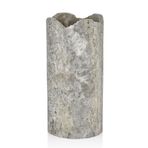 setabianca Evza Mermer Gri Traverten Vazo 12,5 * 12,5 * 26 Cm