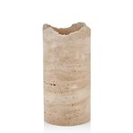 setabianca Evza Mermer Traverten Vazo 12.5 * 12.5 * 26 Cm