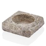 setabianca Evza Traverten Kare Küllük Gri 13 * 13 * 5 Cm