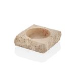 setabianca Evza Traverten Kare Küllük Krem 13 * 13 * 5 Cm