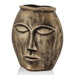 setabianca HUMAN BRONZ İKİ YÜZLÜ VAZO