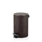 setabianca Luxe Faux Vegan Deri 5 Lt Çöp Kovası Kahve 25 * 18 * 27 Cm