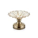SETABIANCA Regina Meyvelik Cam Çiçek Bronz Küçük 14x20 cm