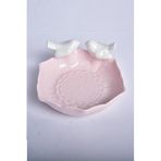 SETABIANCA SETA-506 Ceramic Tabak 6Gen Kuşlu Pembe, 13x12x9cm