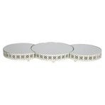 setabianca Seta Jardinyer Set 3Lü Yuvarlak Krem Ekose Byk 80 * 35 * 5 Cm