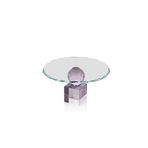 setabianca Seta Kristal Kaideli Sunum Tabağı Lila 23 * 23 * 12 Cm