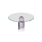 setabianca Seta Kristal Kaideli Sunum Tabağı Lila 30 * 30 * 17 Cm