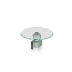 Setabianca Seta Kristal Kaideli Sunum Tabağı Yeşil 23 * 23 * 12 Cm