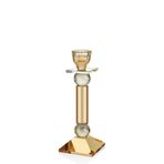 setabianca Seta Kristal Piramit Şamdan Amber 9,5 * 9,5 * 26 Cm
