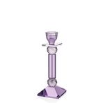 setabianca Seta Kristal Piramit Şamdan Lila 9,5 * 9,5 * 26 Cm