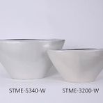 setabianca Seta Martına Vazo Üçgen Büyük Beyaz 49 * 15 * 21 Cm