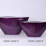 Setabianca Seta Martına Vazo Üçgen Büyük Mor 49 * 15 * 21 Cm