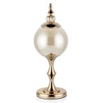 SETABIANCA Seta Regina Ayaklı Şekerlik Cam Top Gold Büyük 23*23*55 Cm