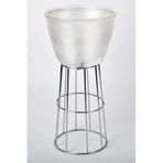 setabianca Seta Regina Decor Kase Modern Lınes Büyük Sılver 33 Cm