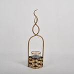 setabianca Seta Regina Mumluk Flames Gold Küçük 60X18X18 Cm