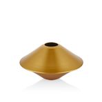 setabianca Seta Textured Chubby Saksı Gold Basık 32 * 32 * 17 Cm