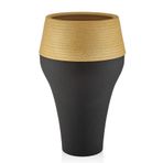 setabianca Seta Textured Dark Damla Saksı Dark Gold 43 * 43 * 73 Cm