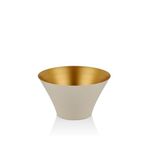 setabianca Seta Textured Dark Konik Meyvelik Krem Gold Küçük