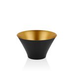setabianca Seta Textured Dark Konik Meyvelik Siyah Gold 27 * 27 * 16 Cm