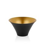 setabianca Seta Textured Dark Konik Meyvelik Siyah Gold 30 * 30 * 17 Cm
