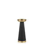 setabianca Seta Textured Dark Konik Şamdan Dark Gold 12 * 12 * 30 Cm