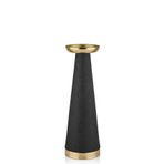 setabianca Seta Textured Dark Konik Şamdan Dark Gold 13 * 13 * 40 Cm