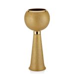 setabianca Seta Textured Dark Uzun Saksı Gold 30 * 30 * 75 Cm