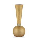 setabianca Seta Textured Dark Uzun Vazo Gold 30 * 30 * 75 Cm